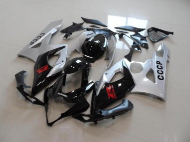 2005-2006 Silber Schwarz Suzuki GSXR 1000 Motorrad Verkleidung