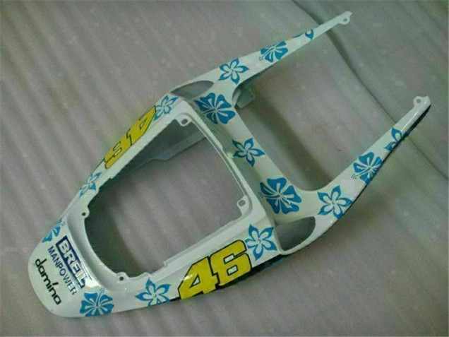 2005-2006 Weiß Blau Nastro Azzurro 46 Honda CBR600RR Motorrad Verkleidungen 2005-2006 Weiß Blau Nastro Azzurro 46 Honda CBR600RR Motorrad Verkleidungen