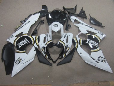 2005-2006 Weiß Lucky Strike Schwarz Motul Suzuki GSXR 1000 Motorrad Verkleidung
