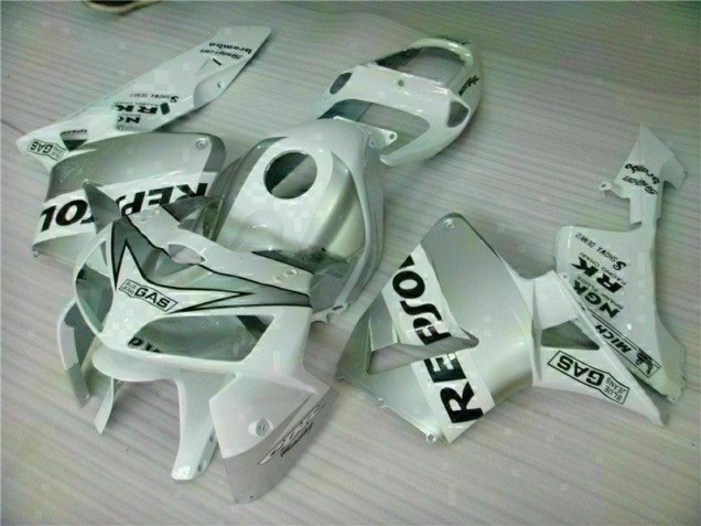 2005-2006 Weiß Repsol Honda CBR600RR Motorrad Verkleidungen 2005-2006 Weiß Repsol Honda CBR600RR Motorrad Verkleidungen