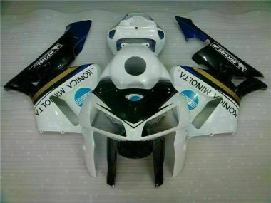 2005-2006 Weiß Schwarz Honda CBR600RR Motorrad Verkleidung & Plastik