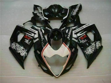 2005-2006 Weiß Schwarz Suzuki GSXR 1000 Motorrad Verkleidungen