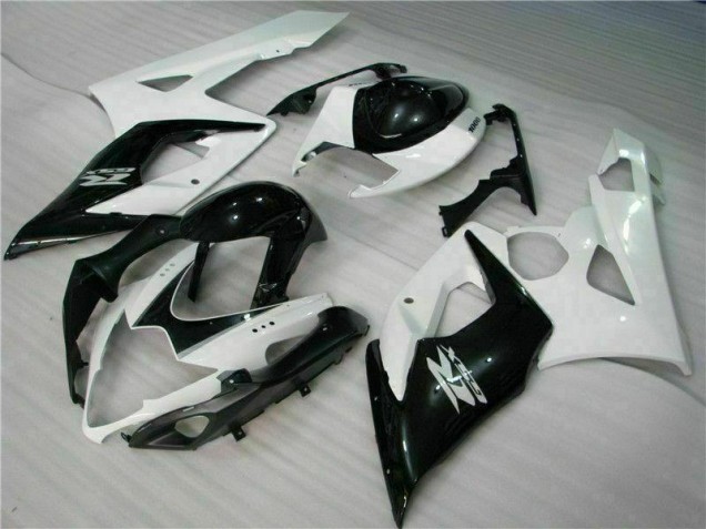 2005-2006 Weiß Schwarz Suzuki GSXR 1000 Motorrad Vollverkleidung 2005-2006 Weiß Schwarz Suzuki GSXR 1000 Motorrad Vollverkleidung
