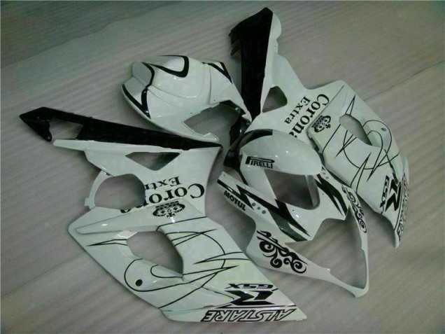 2005-2006 Weiß Suzuki GSXR 1000 Motorrad Vollverkleidung 2005-2006 Weiß Suzuki GSXR 1000 Motorrad Vollverkleidung