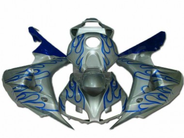 2006-2007 Blau Flamme Silber Honda CBR1000RR Motorrad Verkleidung