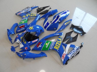 2006-2007 Blau Gelb Rizla Suzuki GSXR 750 Motorrad Verkleidung