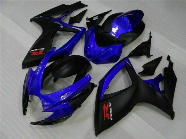 2006-2007 Blau Schwarz Suzuki GSXR 600/750 Motorrad Verkleidung 2006-2007 Blau Schwarz Suzuki GSXR 600/750 Motorrad Verkleidung