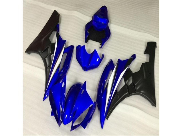 2006-2007 Blau Schwarz Yamaha YZF R6 Motorrad Vollverkleidung & Plastik 2006-2007 Blau Schwarz Yamaha YZF R6 Motorrad Vollverkleidung & Plastik
