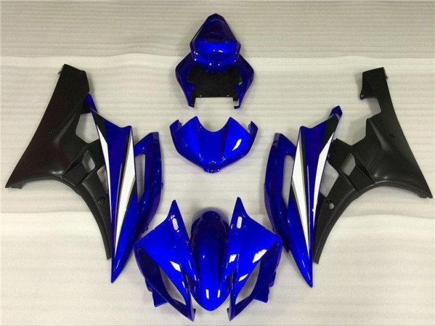 2006-2007 Blau Schwarz Yamaha YZF R6 Motorrad Vollverkleidung & Plastik 2006-2007 Blau Schwarz Yamaha YZF R6 Motorrad Vollverkleidung & Plastik