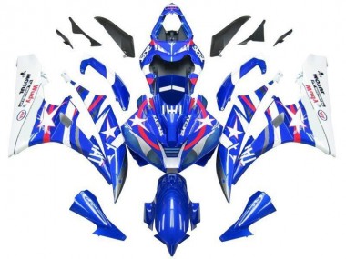2006-2007 Blau Star Fiat Yamaha YZF R6 Motorrad Verkleidung