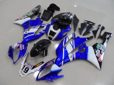 2006-2007 Blau Sterilgarda Yamaha YZF R6 Motorrad Verkleidung
