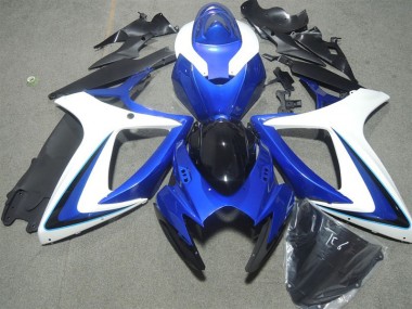 2006-2007 Blau Weiß Kawasaki ZX10R Motorrad Verkleidung