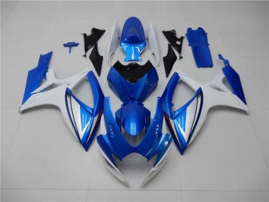2006-2007 Blau Weiß Suzuki GSXR 600/750 Motorrad Verkleidung