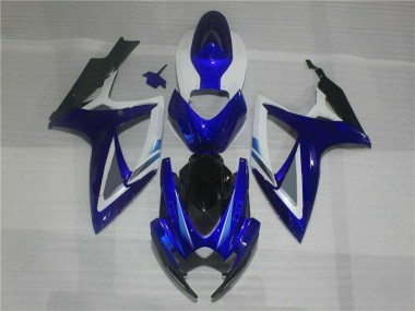 2006-2007 Blau Weiß Suzuki GSXR 600/750 Motorrad Verkleidung & Plastik