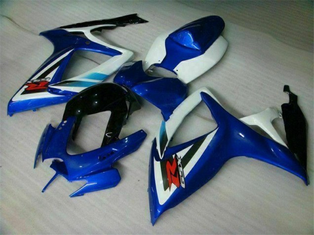 2006-2007 Blau Weiß Suzuki GSXR 600/750 Motorrad Vollverkleidung 2006-2007 Blau Weiß Suzuki GSXR 600/750 Motorrad Vollverkleidung