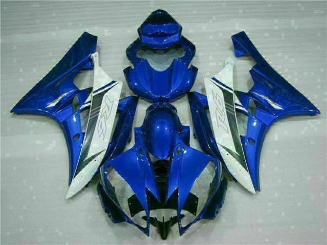 2006-2007 Blau Weiß Yamaha YZF R6 Motorrad Verkleidung 2006-2007 Blau Weiß Yamaha YZF R6 Motorrad Verkleidung