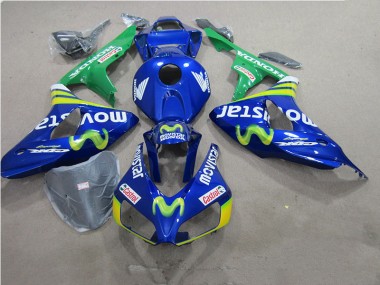 2006-2007 Blaus Movistar Castrol Honda CBR1000RR Motorrad Verkleidung