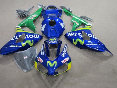 2006-2007 Blaus Movistar Castrol Suzuki GSXR 600 Motorrad Verkleidung