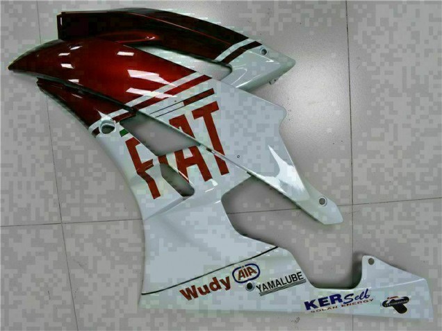 2006-2007 Braun Weiß Yamaha YZF R6 Motorrad Verkleidung 2006-2007 Braun Weiß Yamaha YZF R6 Motorrad Verkleidung