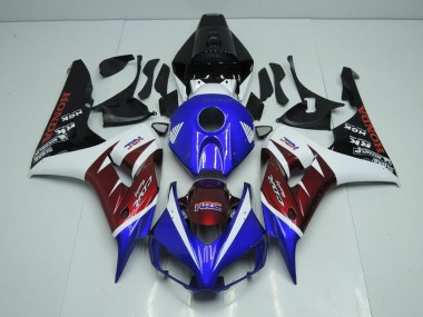 2006-2007 Burgunderrot und Blau Honda CBR1000RR Motorrad Verkleidung