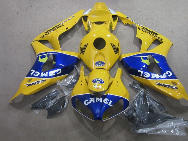 2006-2007 Gelb Blau Camel Honda CBR1000RR Motorrad Verkleidung 2006-2007 Gelb Blau Camel Honda CBR1000RR Motorrad Verkleidung