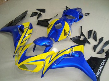 2006-2007 Gelb Blau Schwarz Honda CBR1000RR Motorrad Verkleidung