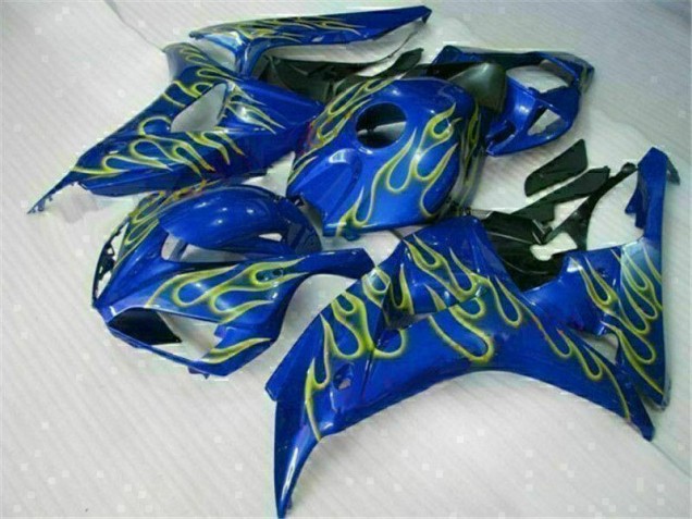 2006-2007 Gelb Flamme Blau Honda CBR1000RR Motorrad Verkleidung 2006-2007 Gelb Flamme Blau Honda CBR1000RR Motorrad Verkleidung