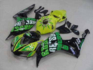 2006-2007 Gelb Grün Rossi Honda CBR1000RR Motorrad Verkleidung