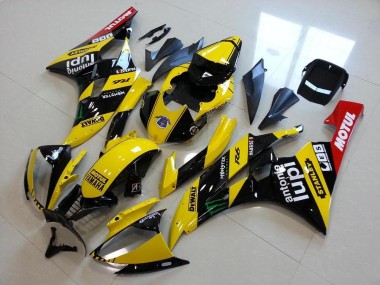 2006-2007 Gelb Monster Lupi Yamaha YZF R6 Motorrad Verkleidung