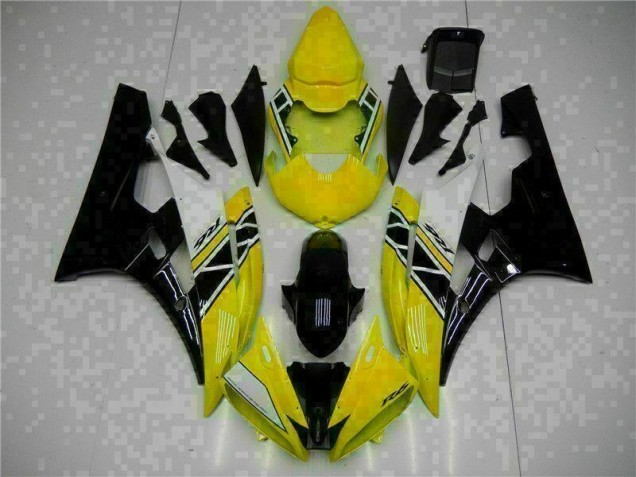 2006-2007 Gelb Schwarz Yamaha YZF R6 Motorrad Vollverkleidung 2006-2007 Gelb Schwarz Yamaha YZF R6 Motorrad Vollverkleidung