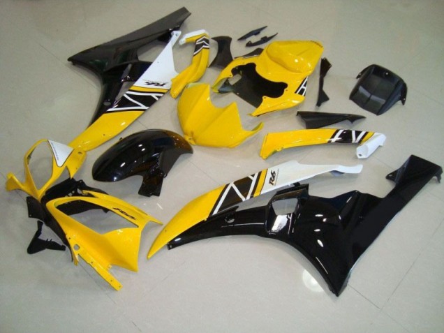 2006-2007 Gelb Yamaha YZF R6 Motorrad Vollverkleidung & Plastik 2006-2007 Gelb Yamaha YZF R6 Motorrad Vollverkleidung & Plastik