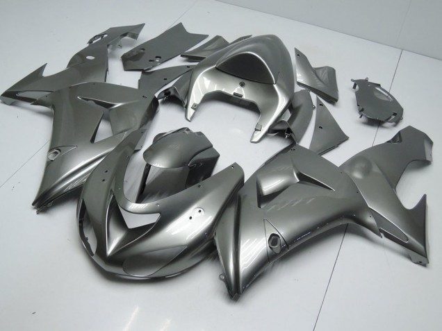 2006-2007 Glänzend Grau Kawasaki ZX10R Motorrad Verkleidung 2006-2007 Glänzend Grau Kawasaki ZX10R Motorrad Verkleidung