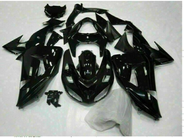 2006-2007 Glänzend Schwarz Kawasaki ZX10R Motorrad Verkleidung 2006-2007 Glänzend Schwarz Kawasaki ZX10R Motorrad Verkleidung