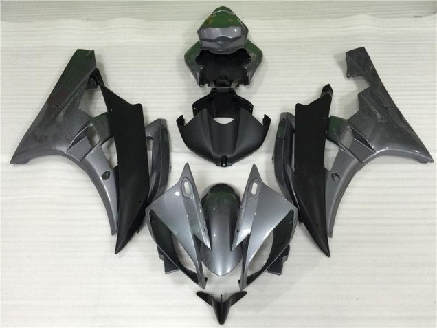 2006-2007 Grau Schwarz Yamaha YZF R6 Motorrad Verkleidungen 2006-2007 Grau Schwarz Yamaha YZF R6 Motorrad Verkleidungen
