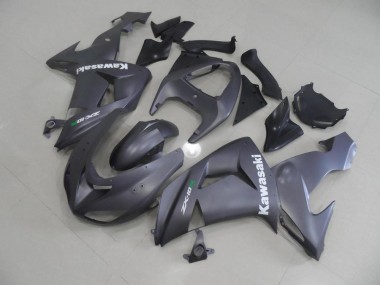 2006-2007 Grau mit weißen Aufklebern Kawasaki ZX10R Motorrad Verkleidung
