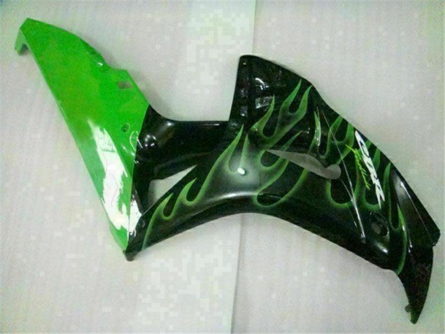 2006-2007 Grüne Flamme Schwarz Honda CBR1000RR Motorrad Verkleidung 2006-2007 Grüne Flamme Schwarz Honda CBR1000RR Motorrad Verkleidung
