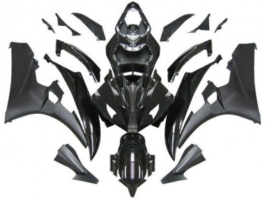 2006-2007 Kontrast Schwarz Yamaha YZF R6 Motorrad Verkleidung