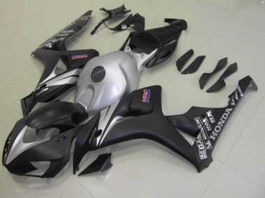 2006-2007 Matt Schwarz Silber Honda CBR1000RR Motorrad Verkleidung