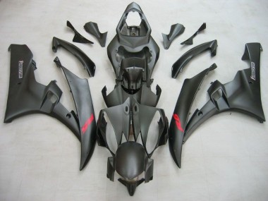 2006-2007 Matt Schwarz Yamaha YZF R6 Motorrad Verkleidungen