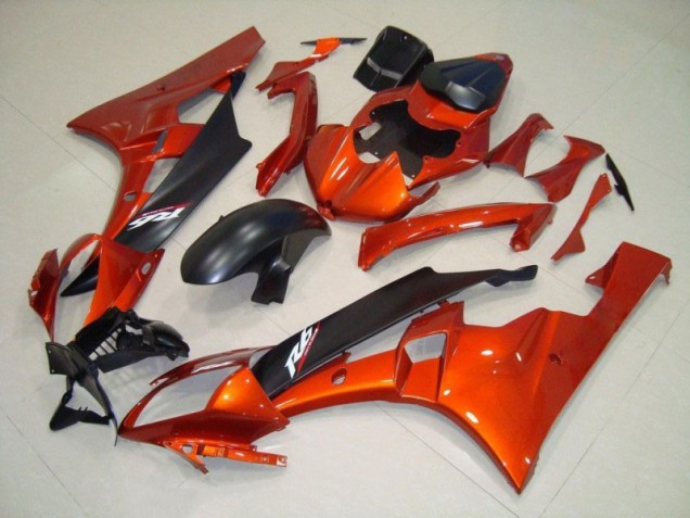 2006-2007 Orange Matt schwarz Yamaha YZF R6 Motorrad Verkleidungen 2006-2007 Orange Matt schwarz Yamaha YZF R6 Motorrad Verkleidungen