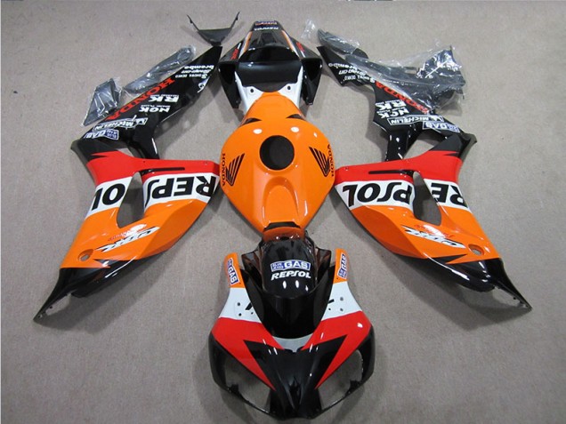 2006-2007 Orange Repsol Honda CBR1000RR Motorrad Verkleidung 2006-2007 Orange Repsol Honda CBR1000RR Motorrad Verkleidung