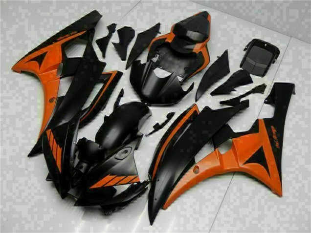 2006-2007 Orange Schwarz Yamaha YZF R6 Motorrad Verkleidung 2006-2007 Orange Schwarz Yamaha YZF R6 Motorrad Verkleidung