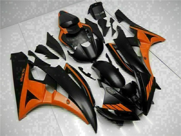 2006-2007 Orange Schwarz Yamaha YZF R6 Motorrad Verkleidung 2006-2007 Orange Schwarz Yamaha YZF R6 Motorrad Verkleidung