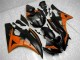 2006-2007 Orange Schwarz Yamaha YZF R6 Motorrad Verkleidung 2006-2007 Orange Schwarz Yamaha YZF R6 Motorrad Verkleidung