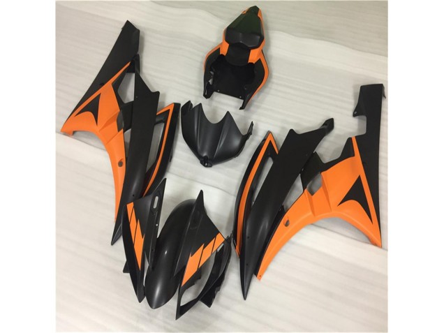 2006-2007 Orange Schwarz Yamaha YZF R6 Motorrad Verkleidungen 2006-2007 Orange Schwarz Yamaha YZF R6 Motorrad Verkleidungen