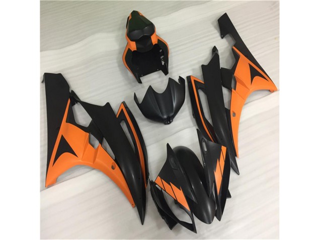 2006-2007 Orange Schwarz Yamaha YZF R6 Motorrad Verkleidungen 2006-2007 Orange Schwarz Yamaha YZF R6 Motorrad Verkleidungen