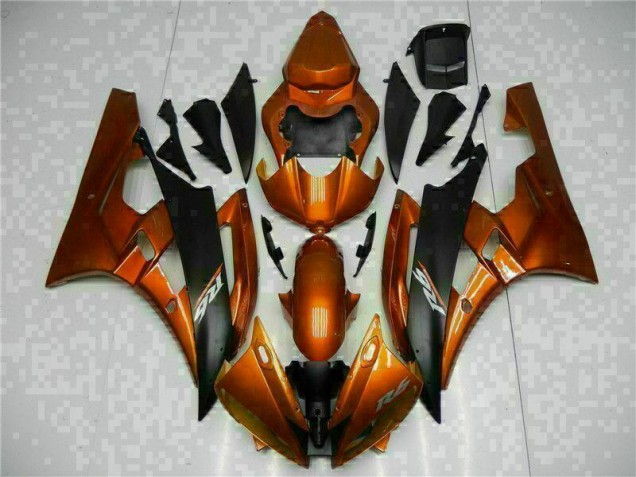 2006-2007 Orange Yamaha YZF R6 Motorrad Verkleidung 2006-2007 Orange Yamaha YZF R6 Motorrad Verkleidung