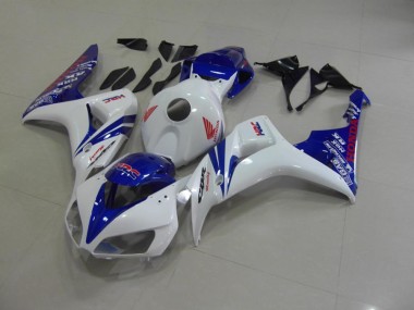 2006-2007 Perl Weiß Blau Honda CBR1000RR Motorrad Verkleidung