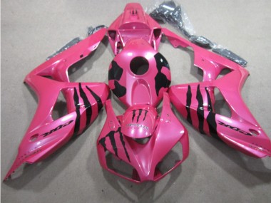 2006-2007 Rosa Schwarz Monster Honda CBR1000RR Motorrad Verkleidung
