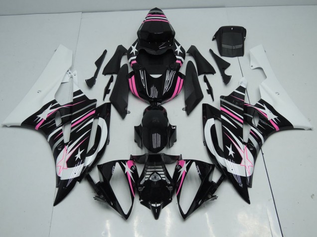 2006-2007 Rosa Stern Yamaha YZF R6 Motorrad Verkleidung 2006-2007 Rosa Stern Yamaha YZF R6 Motorrad Verkleidung